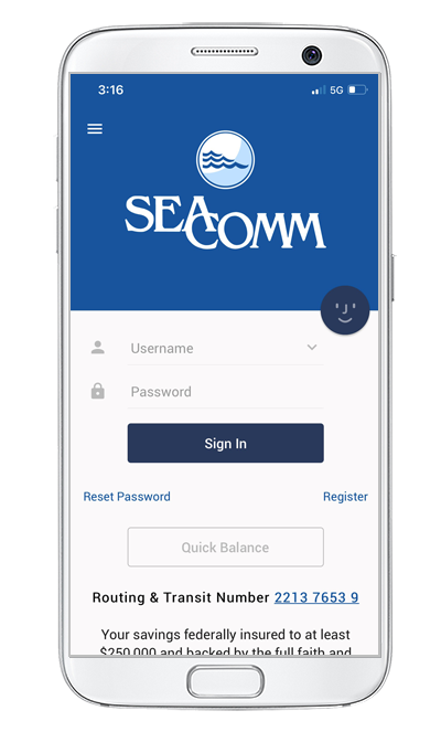 SeaComm Mobile Branch Home