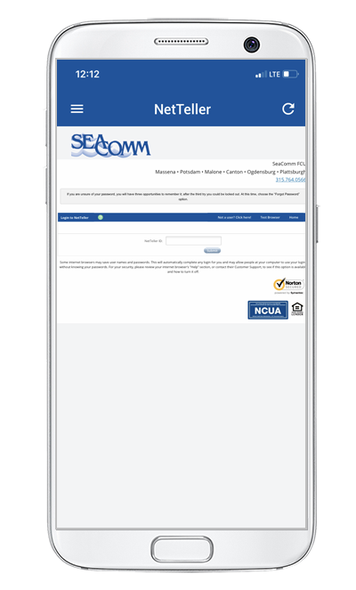 SeaComm Mobile Branch NetTeller